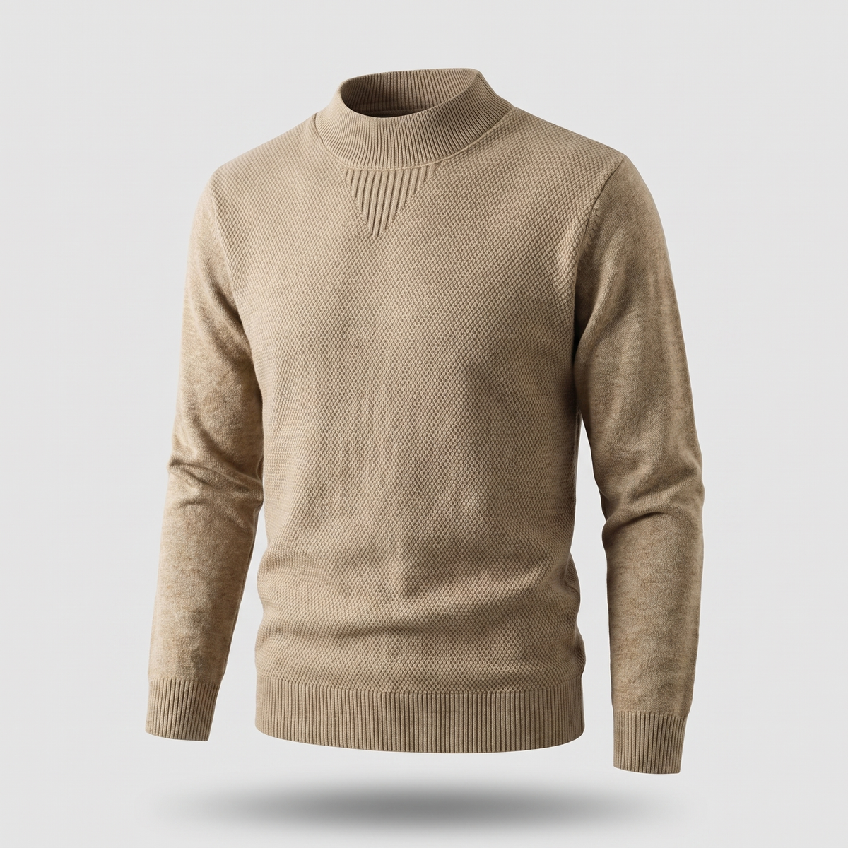 Arden Jacquard Sweater - Camel