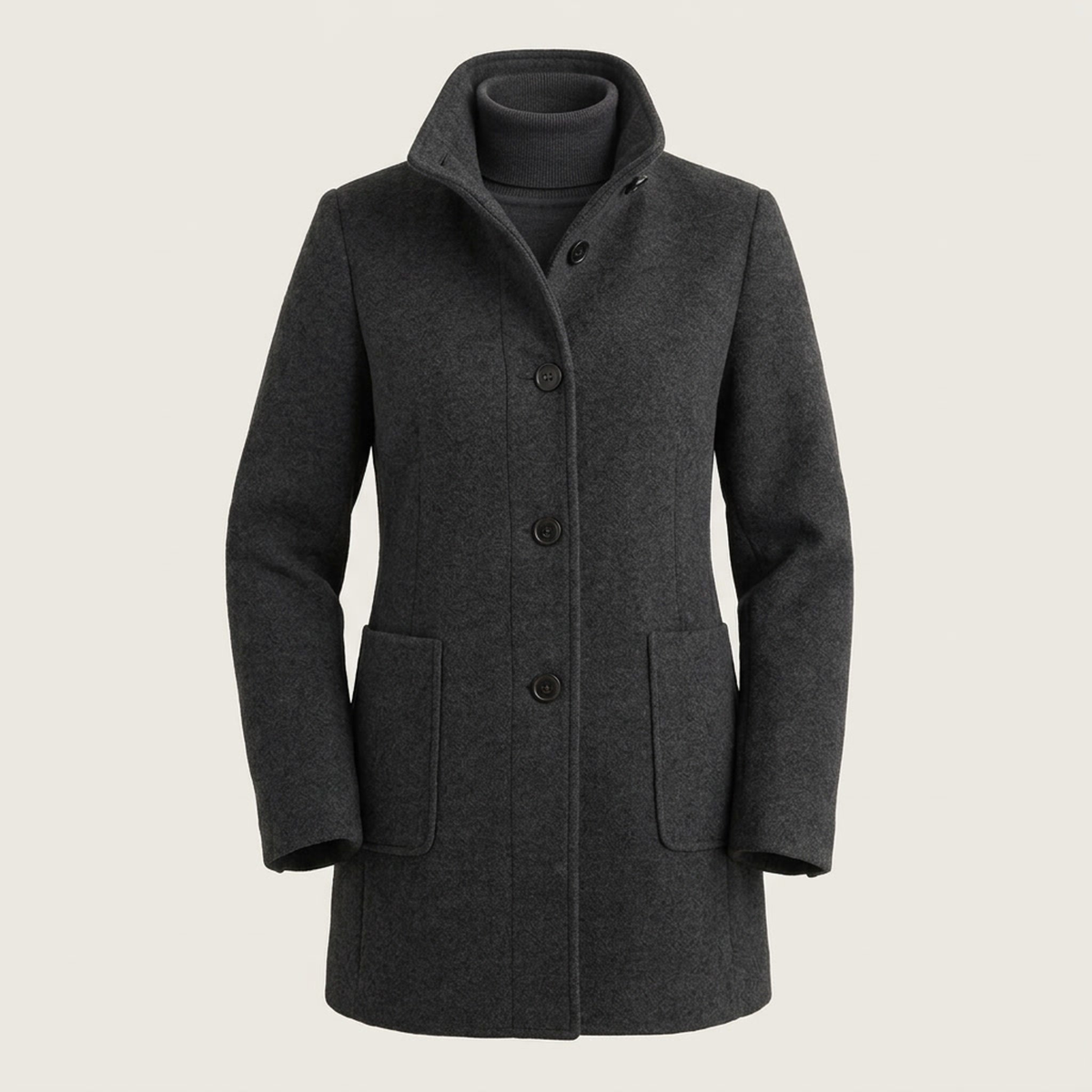 Aria All-Season Comfort Coat - Black