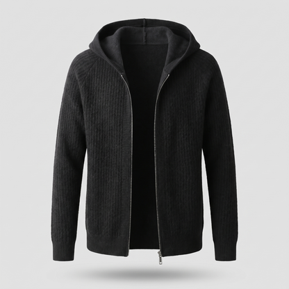Arven Wool Hoodie - Black