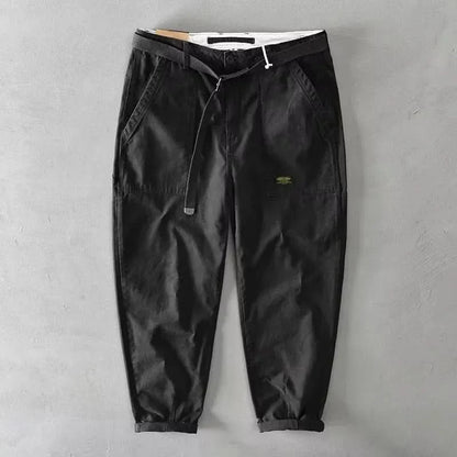 Ashbourne Retro Cotton Pants - Black