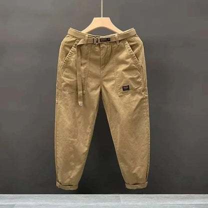 Ashbourne Retro Cotton Pants - Khaki