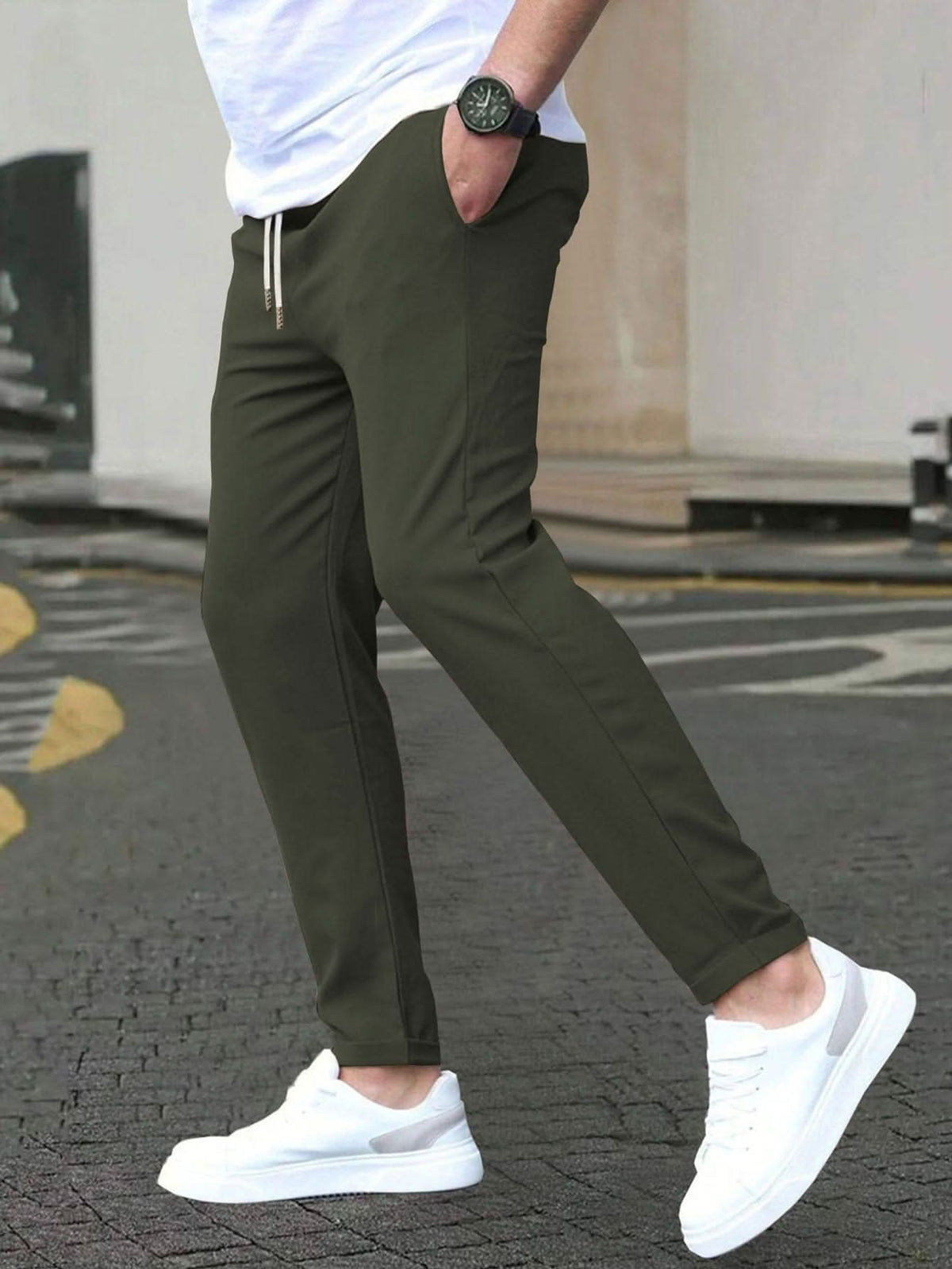 Ashford Active Chinos - Army Green