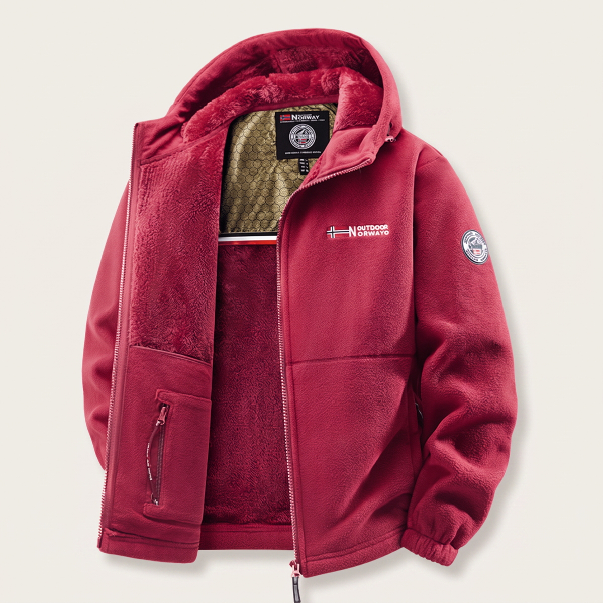 Ashwick Fleece Jacket - Red