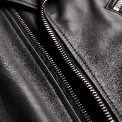 Asymmetric Zip Biker Jacket