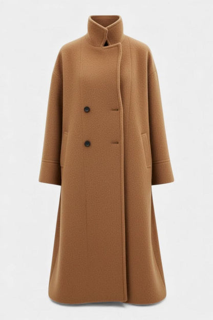 Aubrey Tailored Longline Coat - Camel