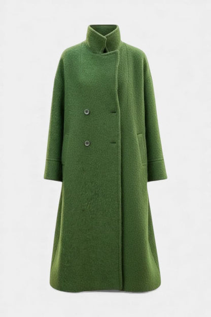 Aubrey Tailored Longline Coat - Green