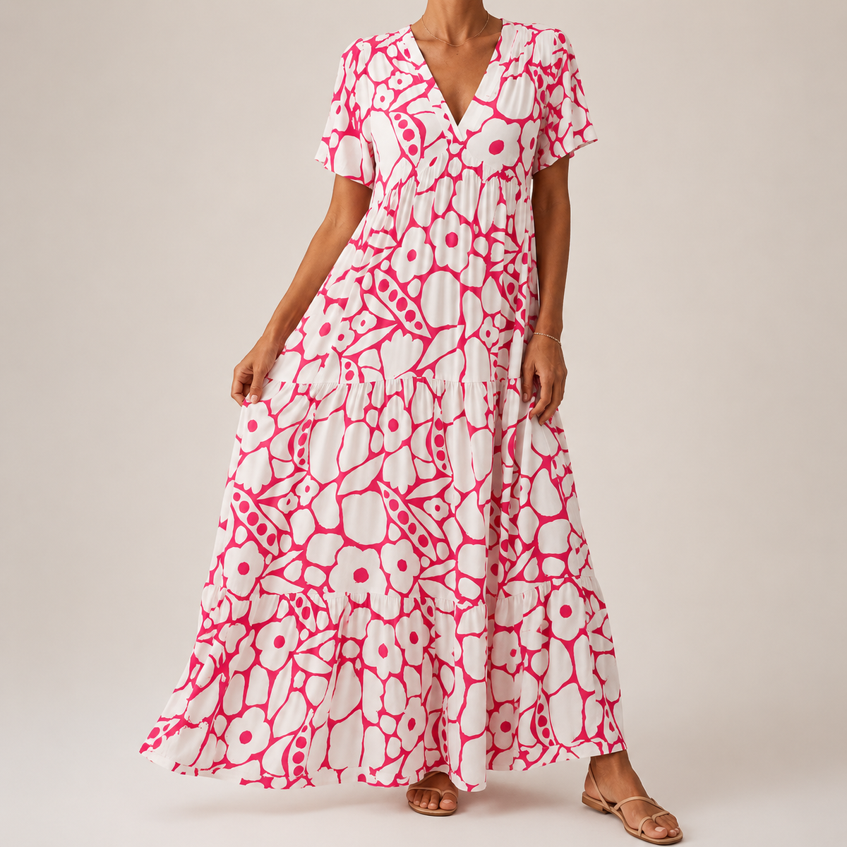 Aurora Long Dress - Pink