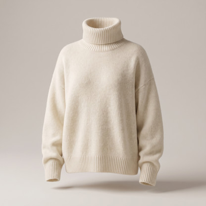 Aurora Turtleneck Sweater - Beige