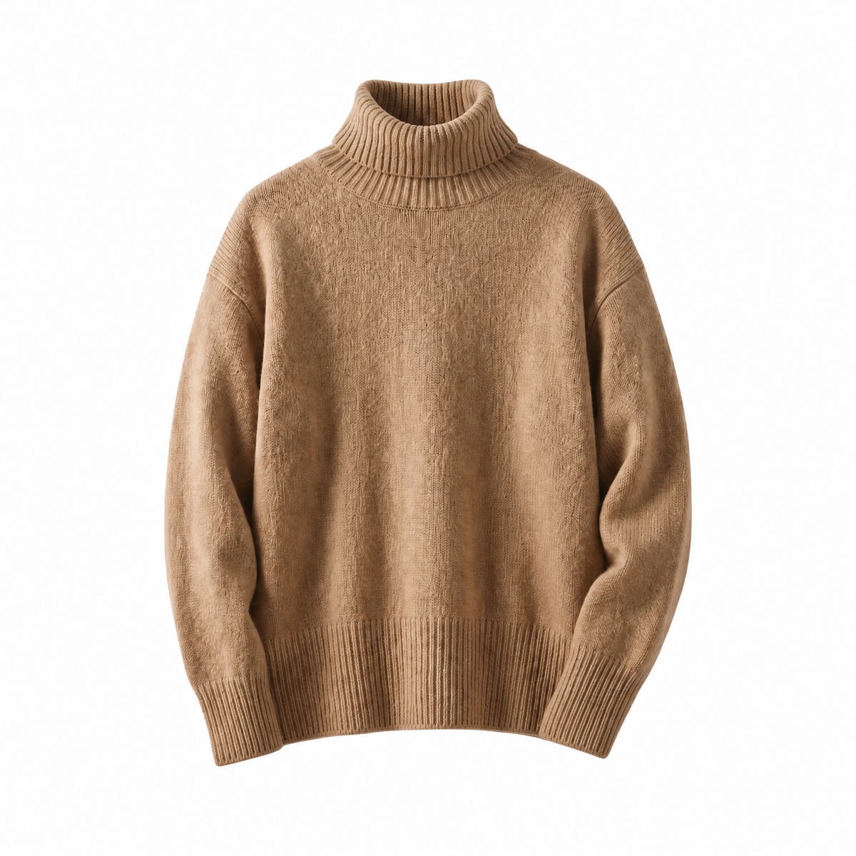 Aurora Turtleneck Sweater - Camel