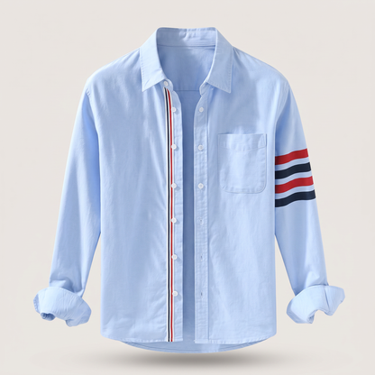 Austin Classic Cotton Shirt - Light Blue