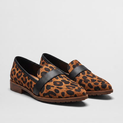 Ava Elegant Ease Shoes - Leopard Print