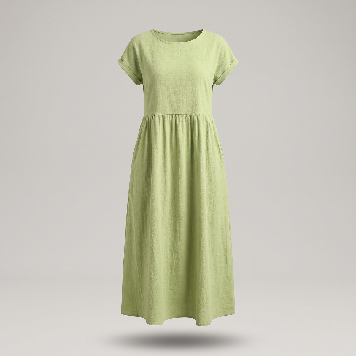 Ava Luxe Fluid Midi Dress - Mint Green