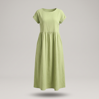 Ava Luxe Fluid Midi Dress - Mint Green