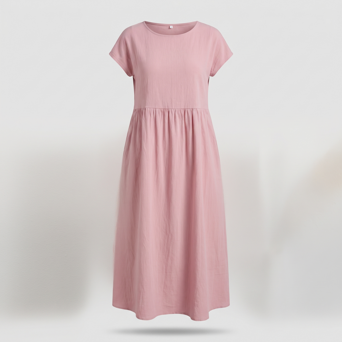 Ava Luxe Fluid Midi Dress - Pink