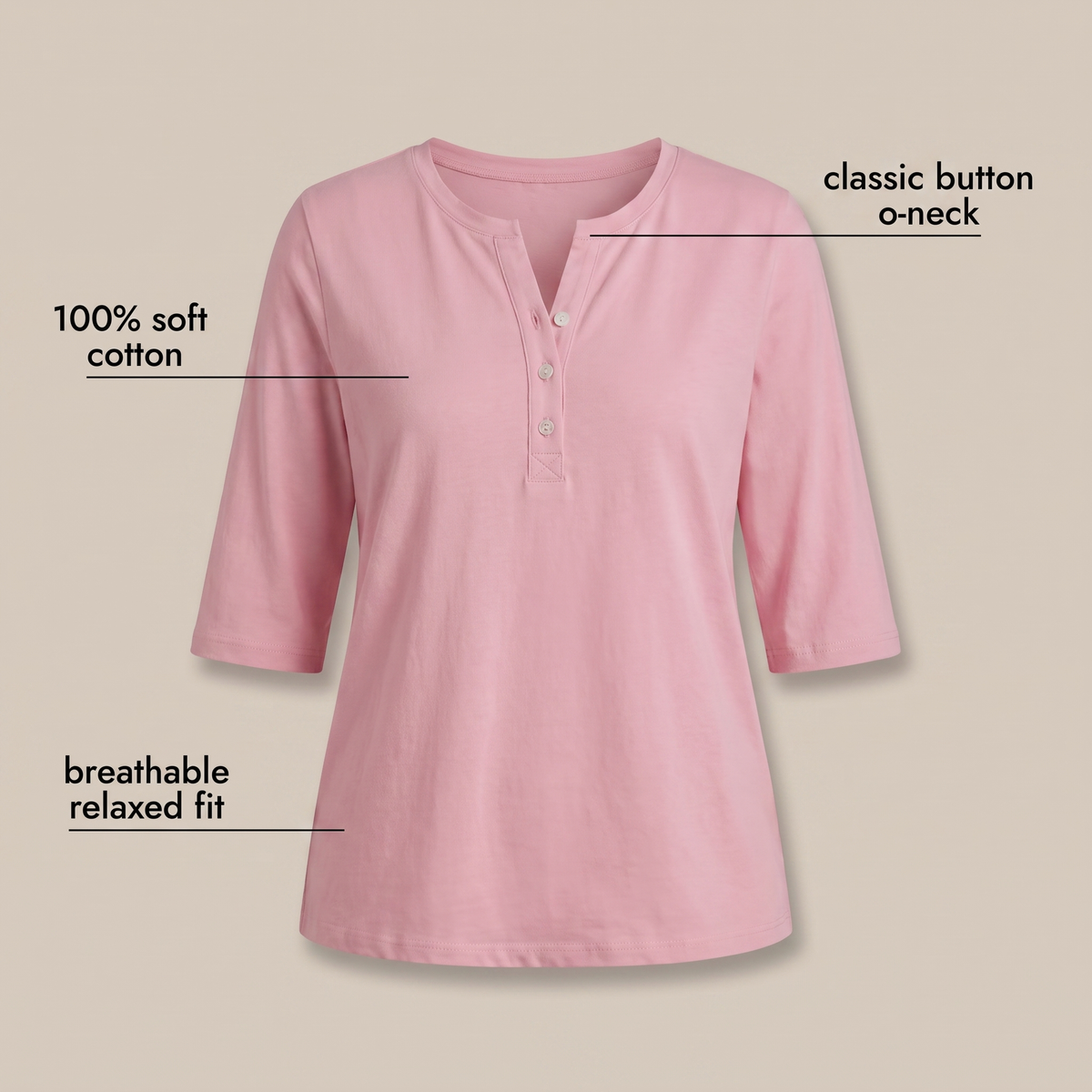 Aveline Classic O-Neck Top