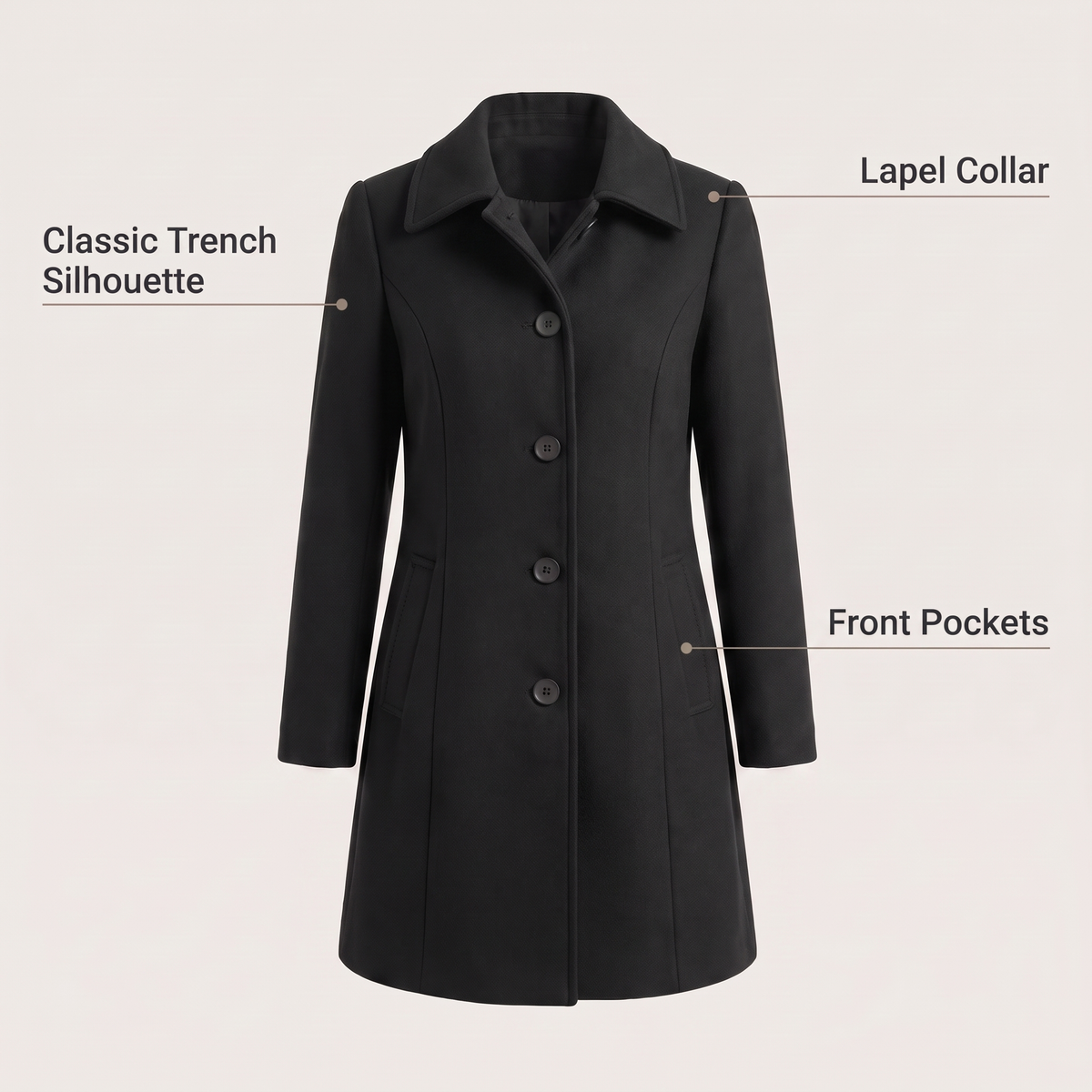 Aveline Classic Trench Coat