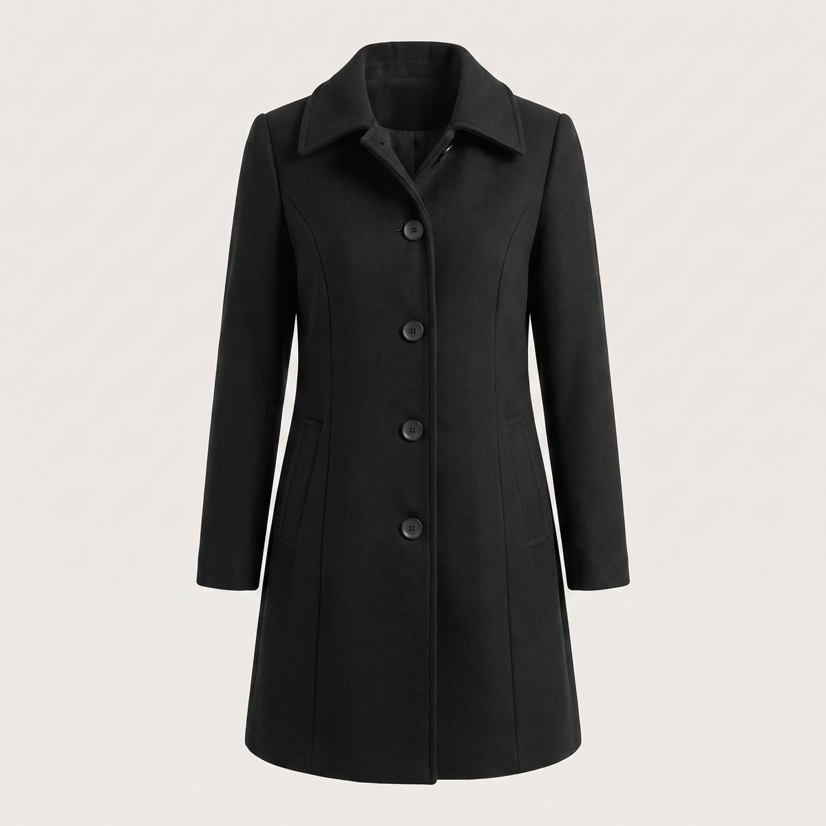 Aveline Classic Trench Coat - Black