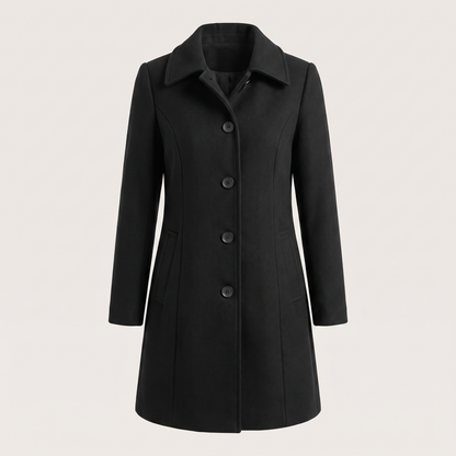 Aveline Classic Trench Coat - Black