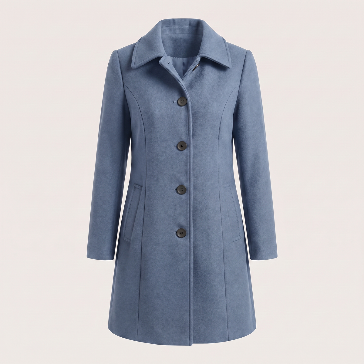 Aveline Classic Trench Coat - Blue