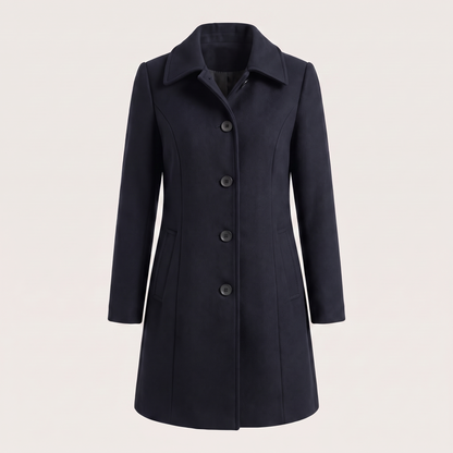 Aveline Classic Trench Coat - Dark Blue