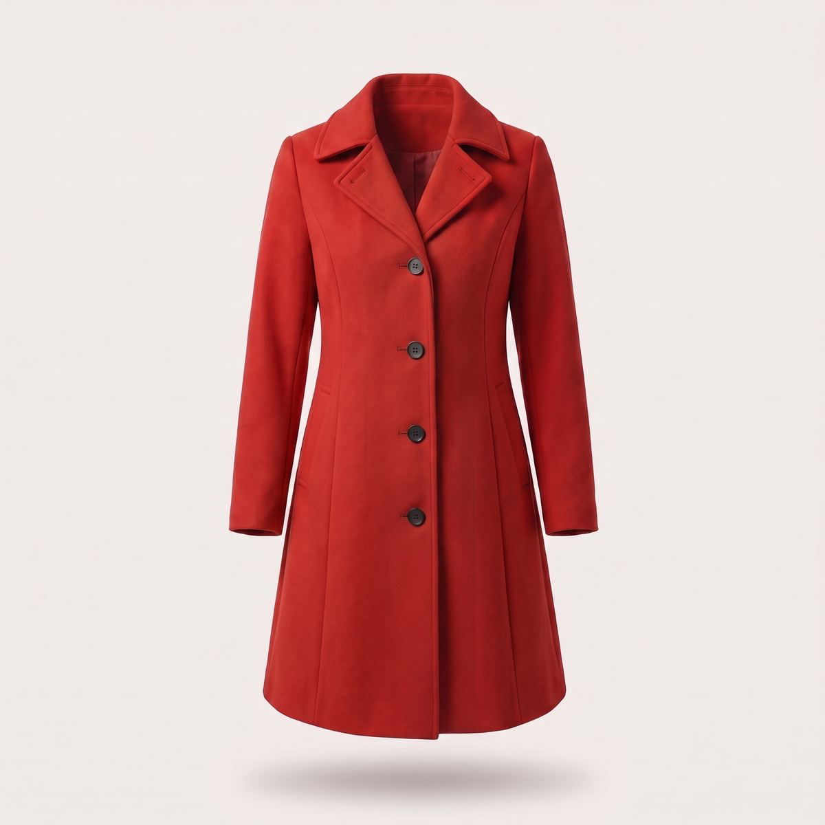 Aveline Classic Trench Coat - Red