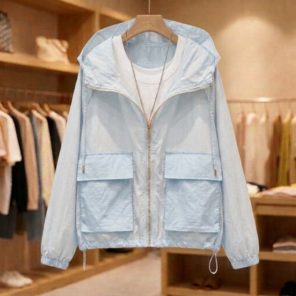 Aveline Coastal Windbreaker - Blue