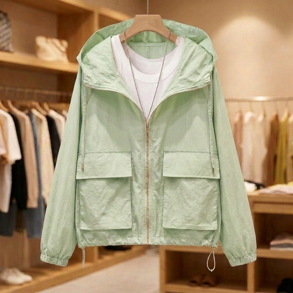 Aveline Coastal Windbreaker - Green