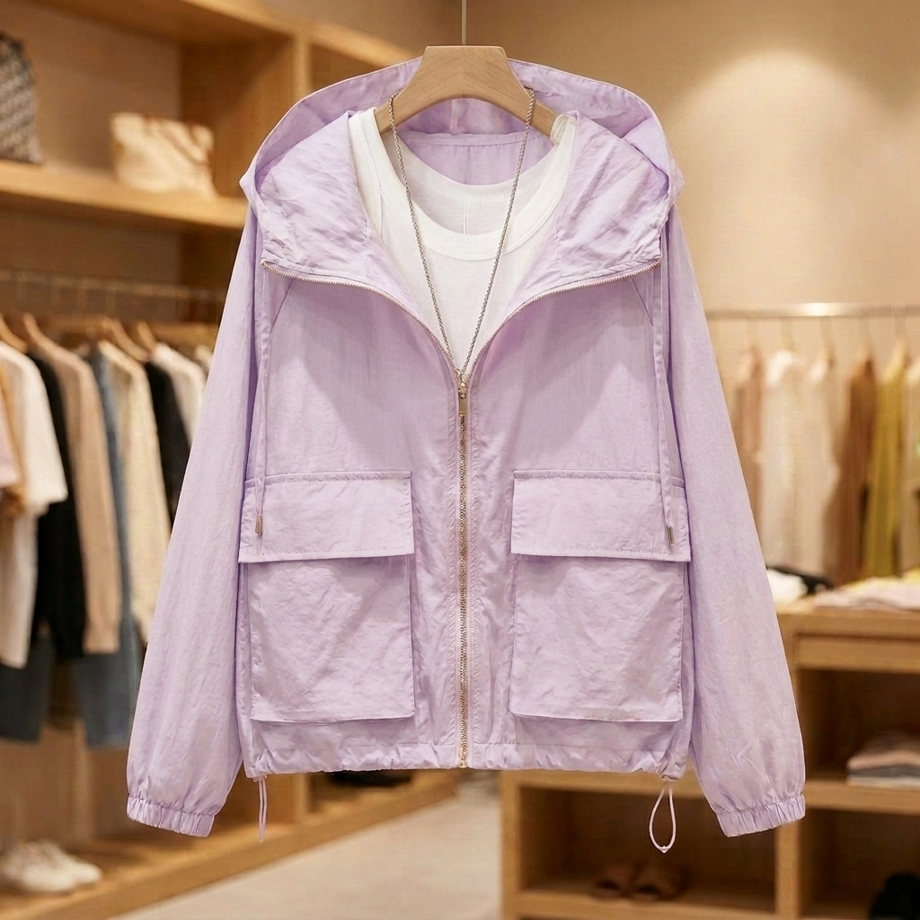 Aveline Coastal Windbreaker - Purple