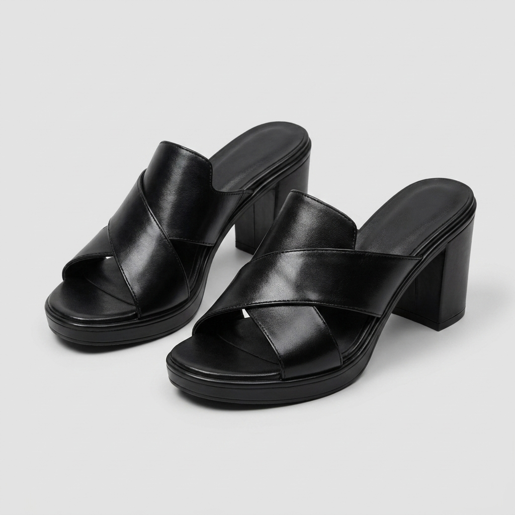 Aveline Elegant Comfort Sandals - Black