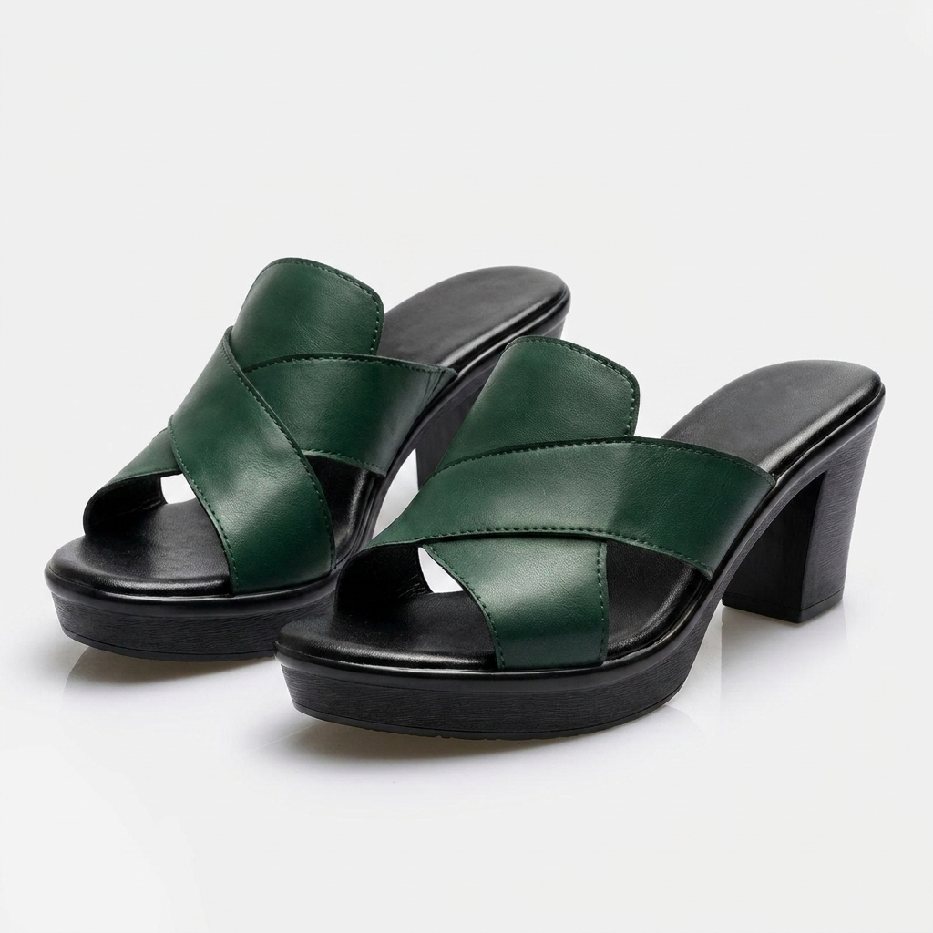 Aveline Elegant Comfort Sandals - Green
