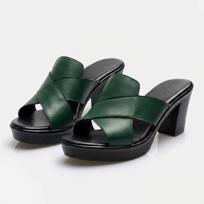 Aveline Elegant Comfort Sandals - Green