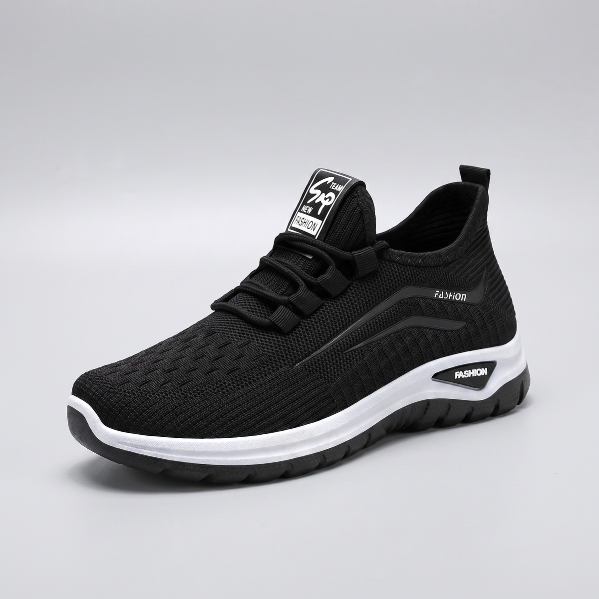 Aveline Mesh Walking Trainers - Black