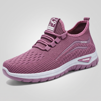 Aveline Mesh Walking Trainers - Purple