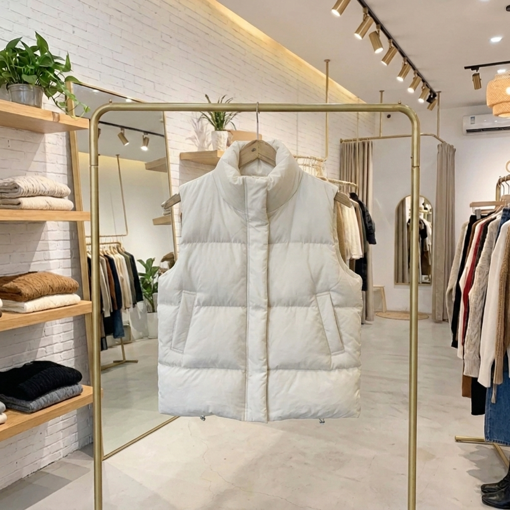 Aveline Sleeveless Summer Coat - White