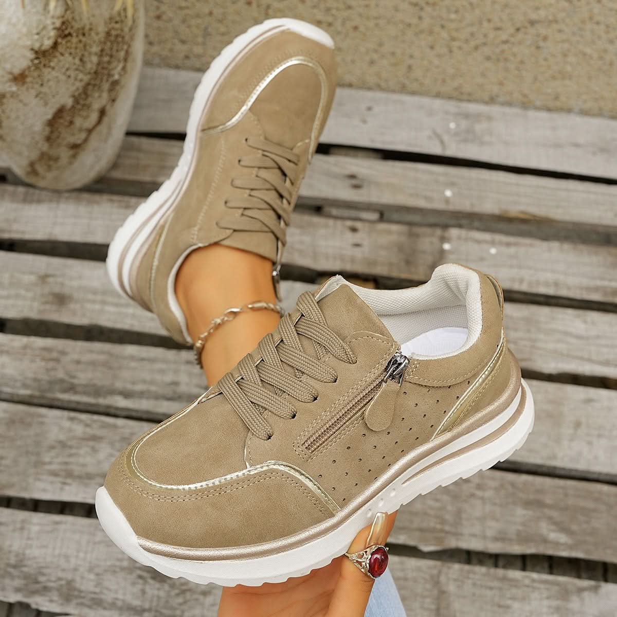 Averdon Step Sneakers - Khaki