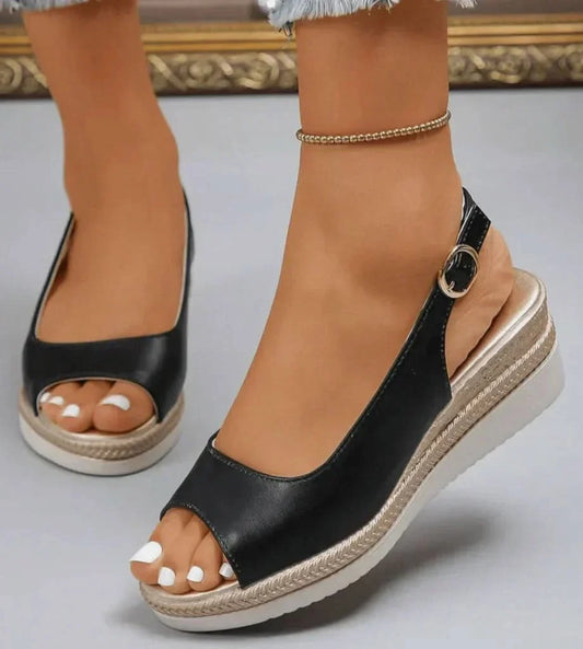 Beatrice Easy Walk Sandals - Black