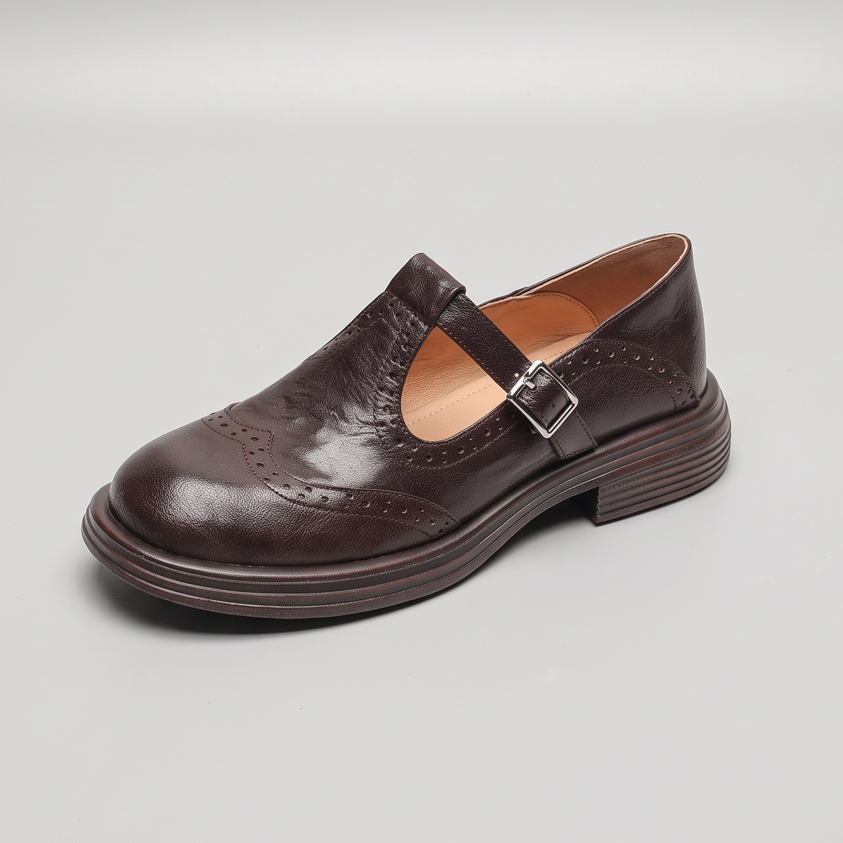 Beatrice Heritage Mary Jane Pumps - Brown