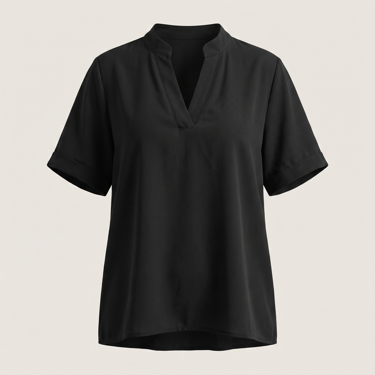 Beatrice V-Neck Blouse - Black