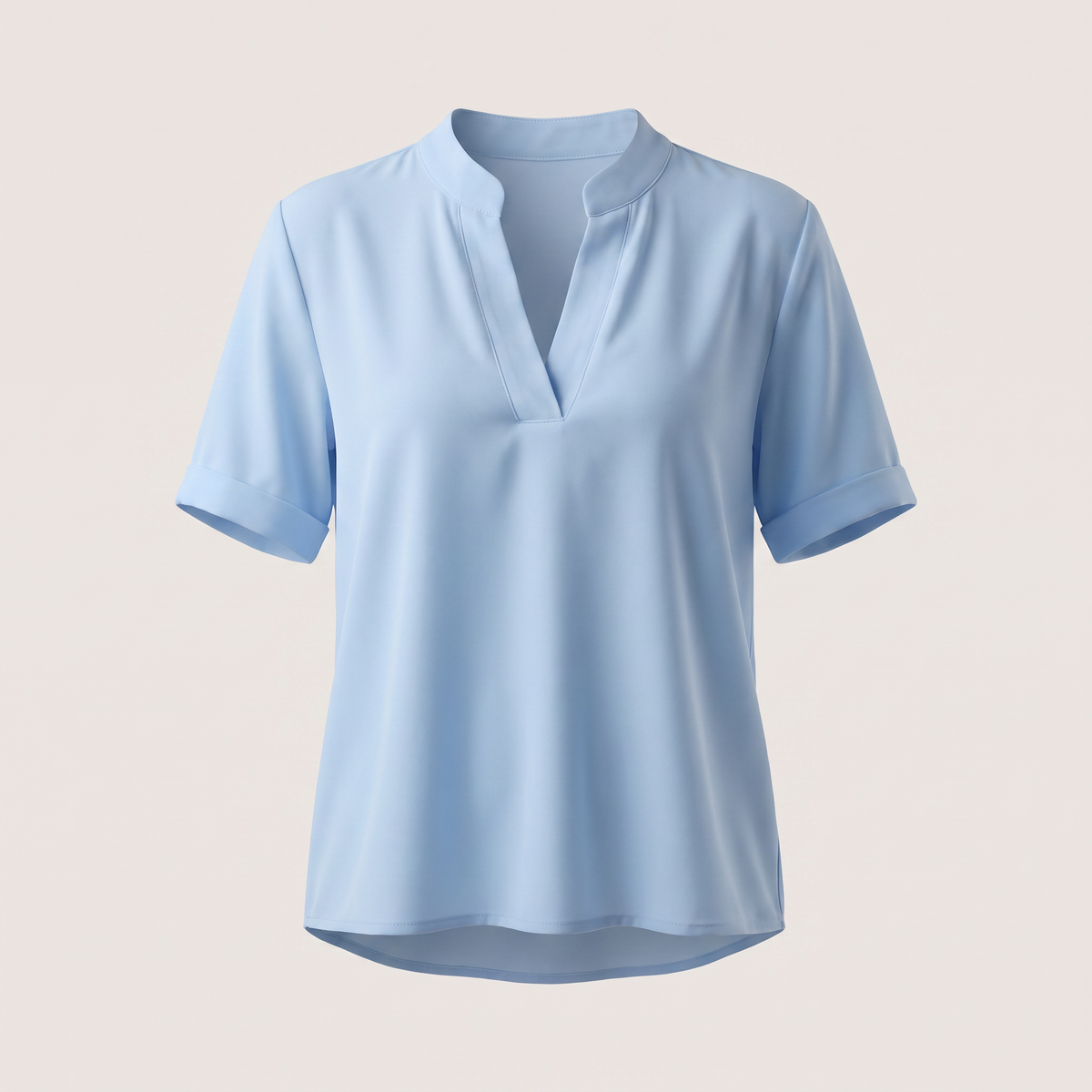 Beatrice V-Neck Blouse - Blue