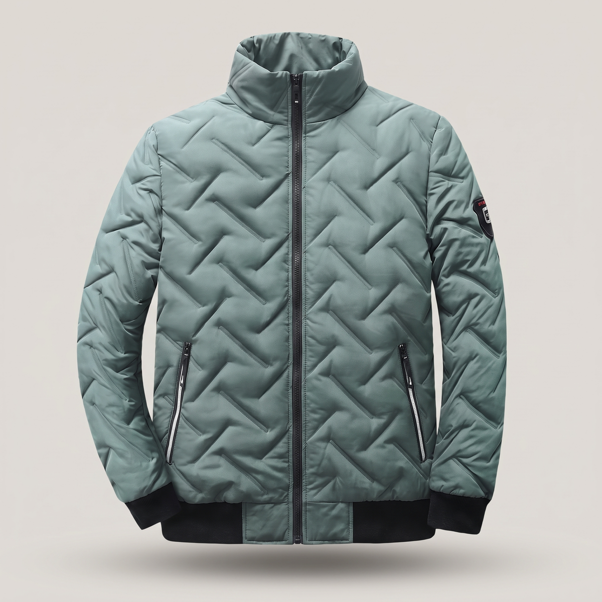 Bellingham Quilted Bomber Jacket - Green