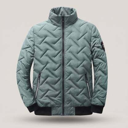 Bellingham Quilted Bomber Jacket - Green