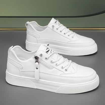 Bellington Side-Zip Comfort Trainers - White