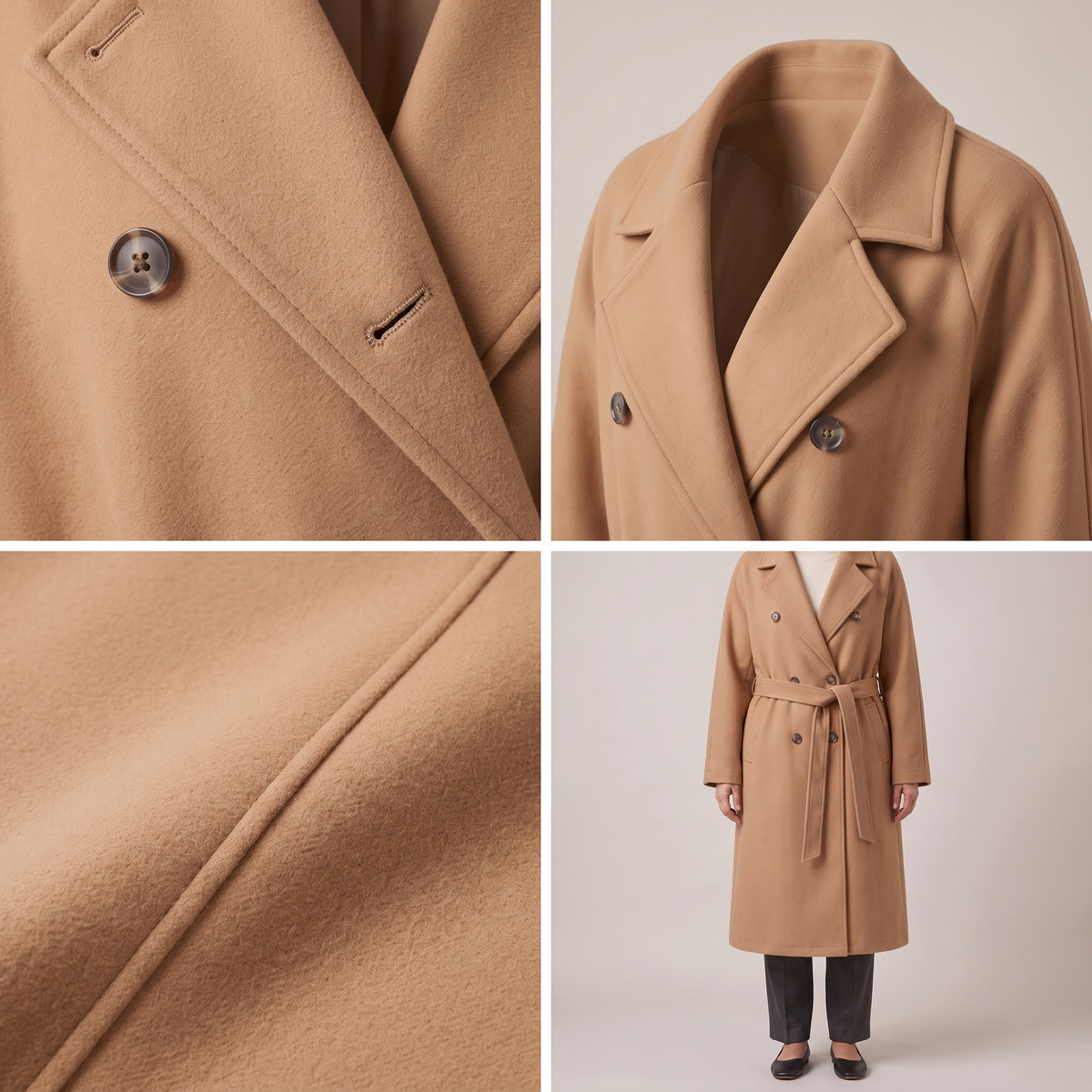 Belted Double Breasted Coat