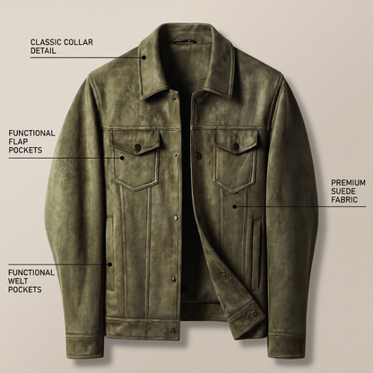 Beverly Suede-Look Retro Jacket