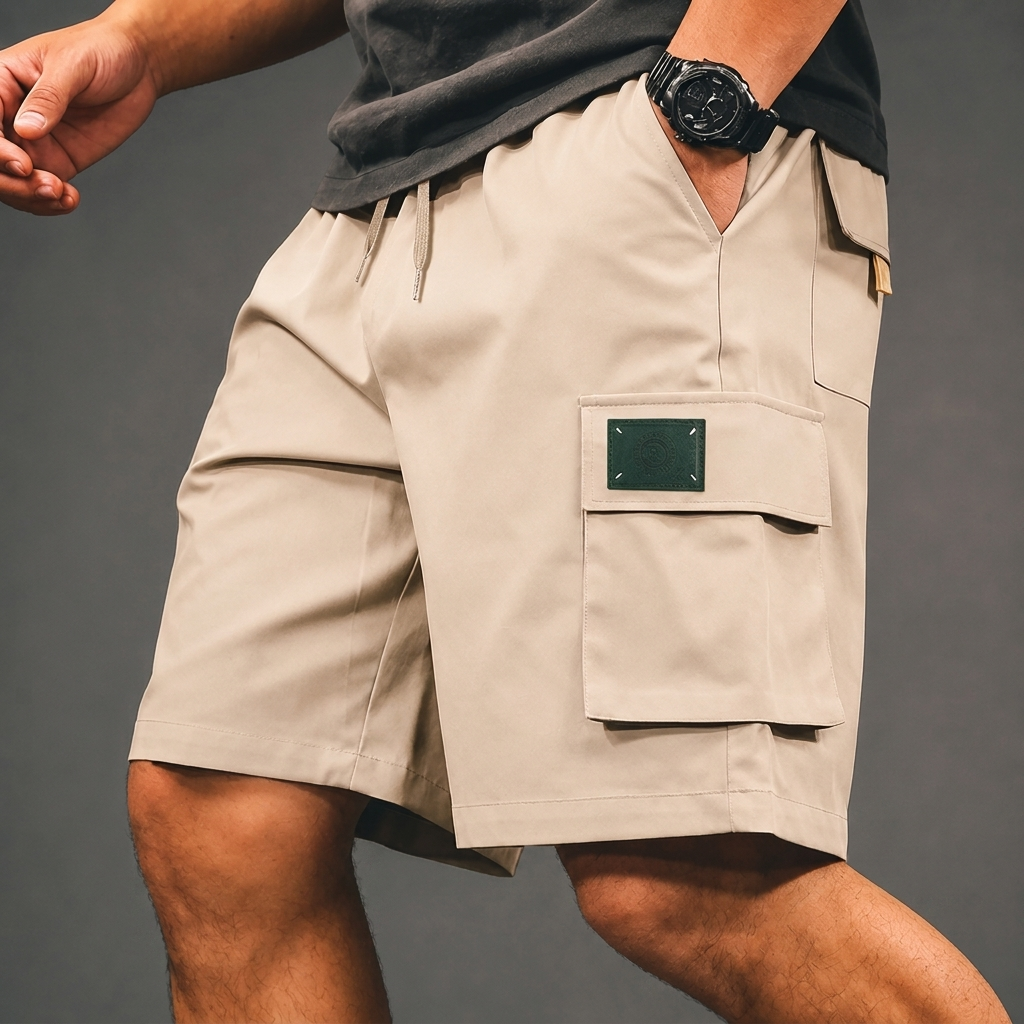 Bexworth Multi-Pocket Cargo Shorts - Beige