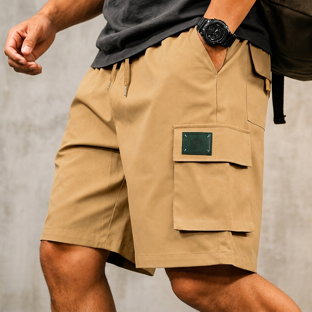 Bexworth Multi-Pocket Cargo Shorts - Khaki
