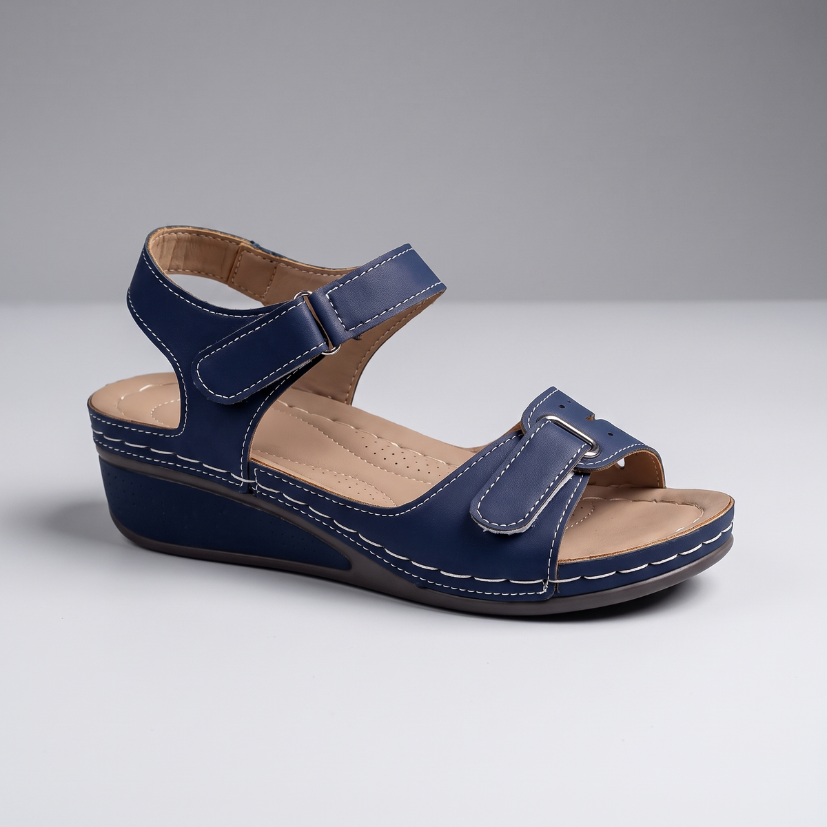 Blake Comfort Step Sandals - Blue