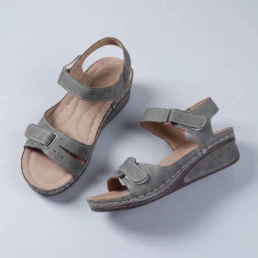 Blake Comfort Step Sandals - Grey
