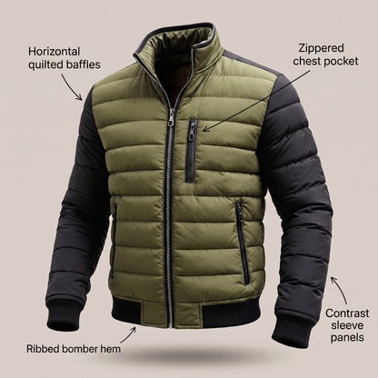 Blake Quilted Zip Jacket