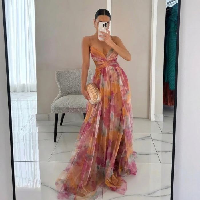 Blooming Beauty Dress - Orange